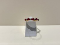 Alliance or 750 rubis & diamants