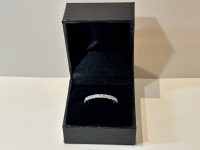 Alliance or blanc 750 & diamants 