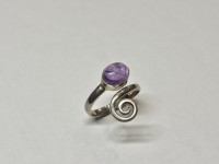 Bague Amethyste, arg 925