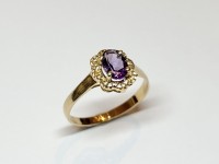 Bague Améthyste, or jaune 750