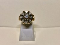Bague ancienne or 750 diamant 0,15 cts