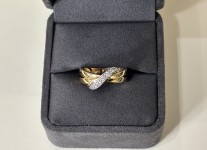 Bague anneaux, Oz, or 750