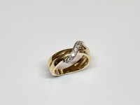 Bague anneaux, Oz, or 750