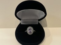 Bague argent 925 améthyste