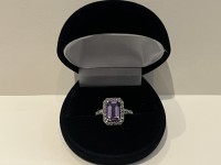 Bague argent 925 améthyste