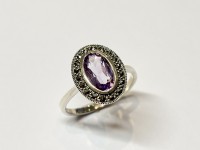 Bague argent 925 améthyste