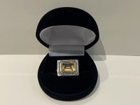 Bague argent 925 citrine