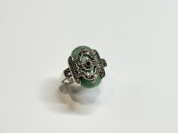 Bague argent 925 jade
