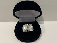 Bague argent 925 quartz limon