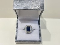 Bague art deco or 750