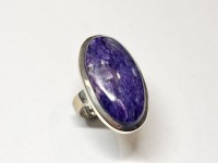 Bague Charoite, arg 925