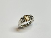 Bague citrine arg 925