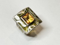 Bague citrine, arg 925