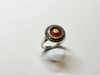 Bague Cornaline & Opale, arg 925