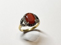 Bague Cornaline, arg 925