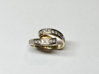 Bague diamants, or 750, REF 260185