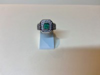 Bague émeraude or 750
