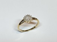 Bague Fleur, Diamants, or 750