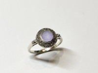 Bague Jade Lavande, arg 925