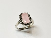 Bague Jade Rose, arg 925