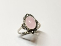 Bague Jade Rose, arg 925