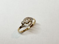 Bague éclats de diamants, or 750