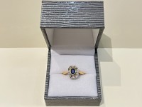 Bague or 750 carrée 