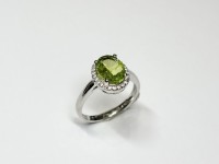 Bague Peridot, arg 925