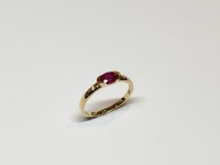 Bague Rubis & Diamants, or 750