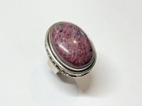 Bague Rubis Indien, arg 925