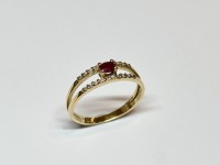 Bague Saphir & Diamants, or 750