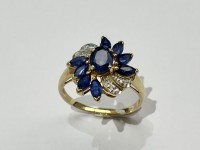Bague Saphirs, or 750, REF 260189