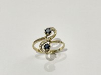 Bague Vous & Moi Saphirs, or 750, REF 260190