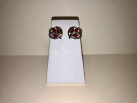 Boucles d'oreille or 750 et rubis