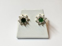 Boucles d'oreilles Emeraudes, or jaune 750