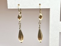 Boucles d'oreilles goutte or 750