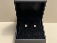 Boucles d'oreilles or 750 & diamants