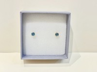 Boucles d'oreilles or 750 aiguemarine