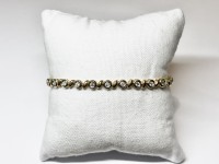 Bracelet diamants, 18,5cm,  or 750