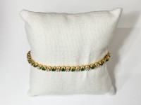 Bracelet Emeraudes & Diamants, or 750