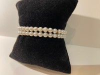 Bracelet perles double rang