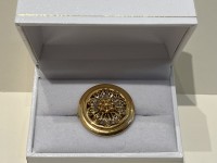 Broche or 750 ronde