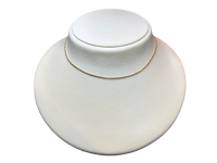 Chaîne maille forcat, 38 cm, or 750
