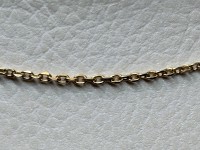 Chaîne maille forcat, 38 cm, or 750