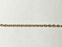 Chaîne maille forcat, 44cm, or 750