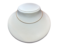 Chaîne maille forcat, 45 cm, or 750