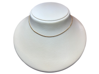 Chaîne maille gourmette, 45 cm, or 750