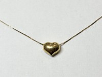 Collier coeur, or 750
