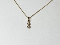 Collier Diamants, or 750