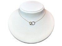 Collier Double Anneaux, Deux ors, or 750